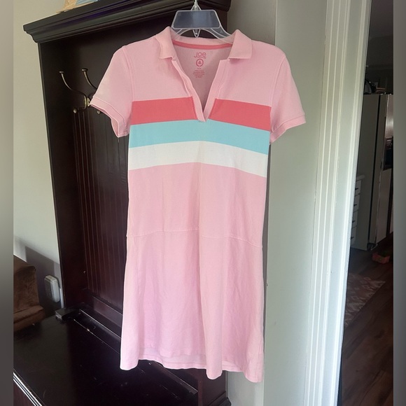 JOE FRESH Polo Dress Y2K Pastel Colorblock Retro Sporty Preppy Coquette | Size M - Picture 3 of 11